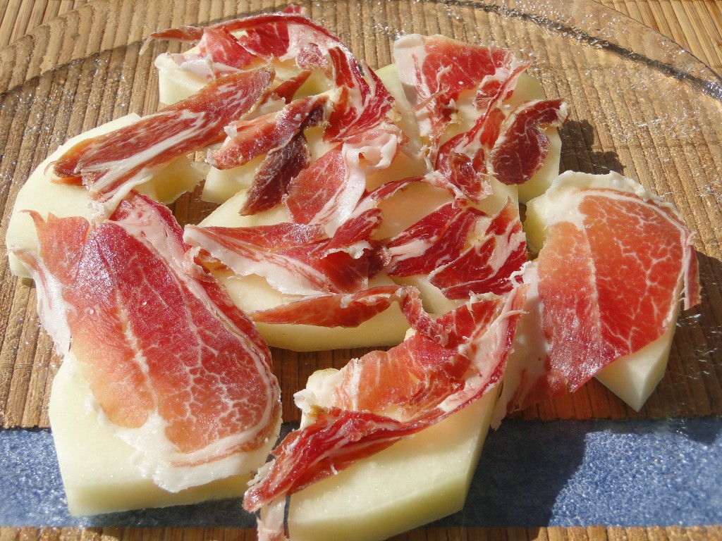 die Melone und der jamon iberico