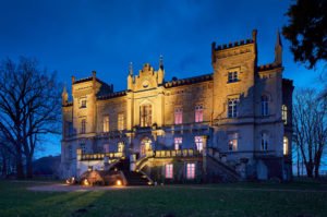 Herrenhaus Vogelsang bei Nacht in Mecklenburg Vorpommern, Foto: Herrenhaus Vogelsang,